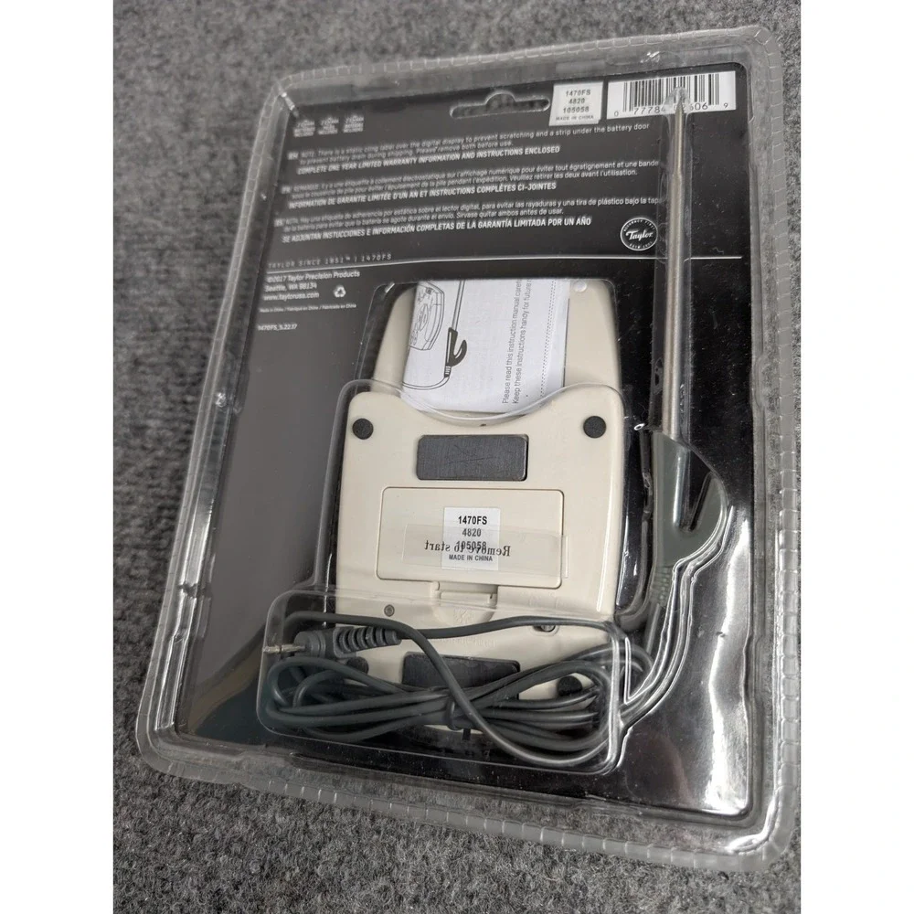 NEW Taylor Programmable Thermometer‎ & Timer 1470FS SEALED